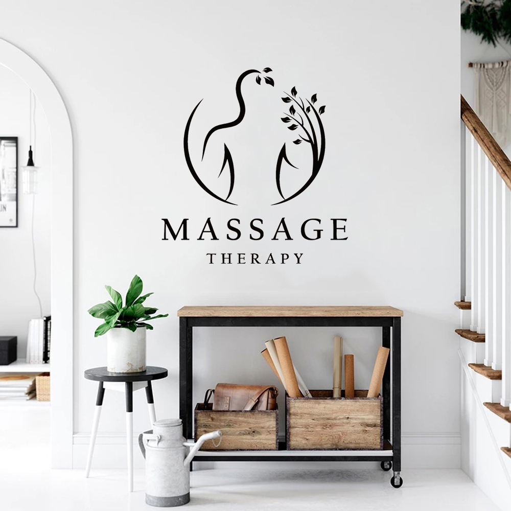 Massagetherapie vinyl muurstic - Spa And Wellness Center recensie en prijs
